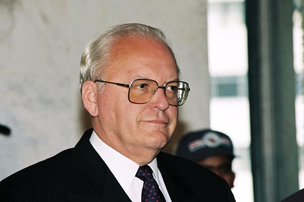 Porträt von Bundespräsident Roman Herzog, 1995 in Brasilien